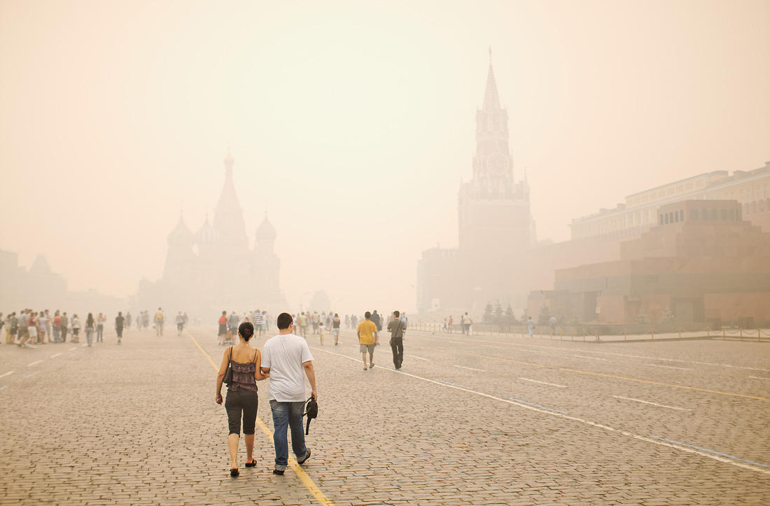 Лето 2010 смог в москве
